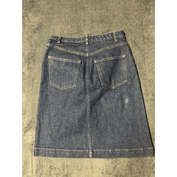 A.P.C. APC Raw Indigo Japanese Denim Standard Skirt Sz 34 READ - Picture 9 of 9